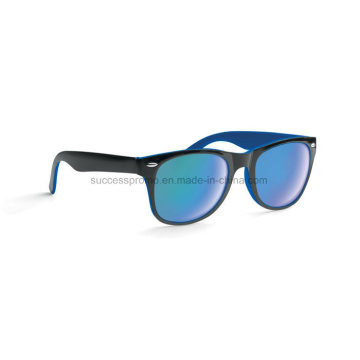 Stylish California Sunglasses with Bicoloured Frame and Mirrored Lenses